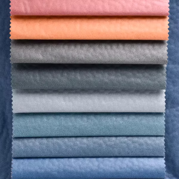 New Fabric Technology Embossed Polyester Velvet Sofa Upholstery - Image 3