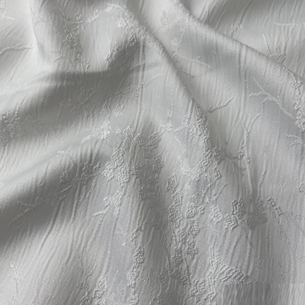 New Jacquard Embossed Plum Embossed Crepe Three-dimensional Texture Dress Cheongsam Shirt Fabric