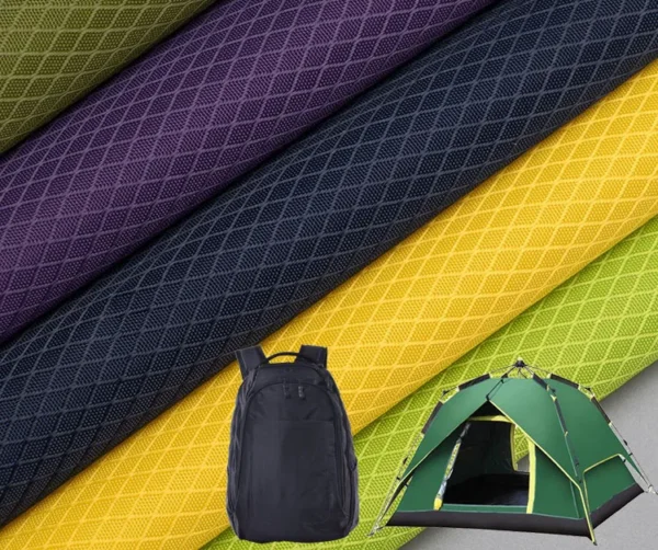 Polyester Tie Dye Diamond Lattice Oxford Fabric Tent Shoe Material