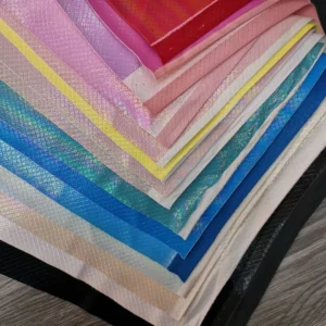 Colorful Snakeskin PU Leather Fabric